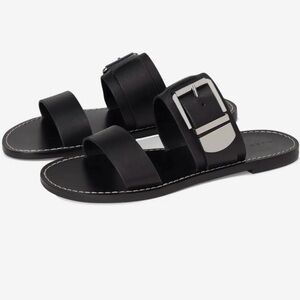 Marc Fisher Black Hallyn Sandals